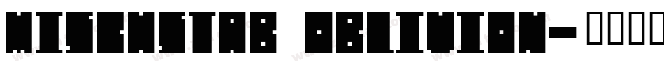 Mischstab Oblivion字体转换